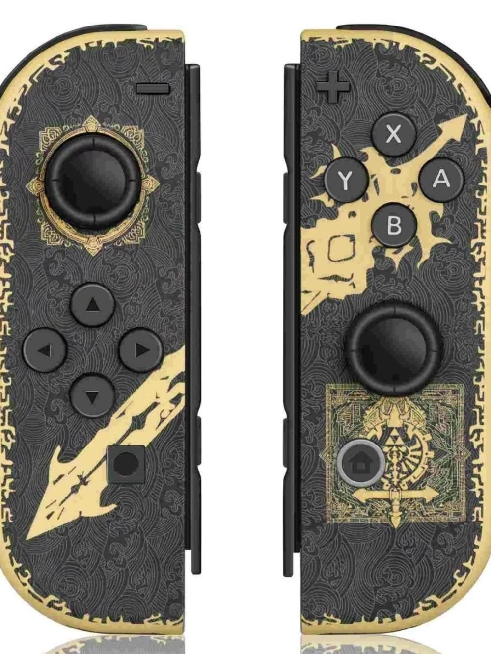 Golden Black Themed Joy-Con Controllers for Nintendo Switch